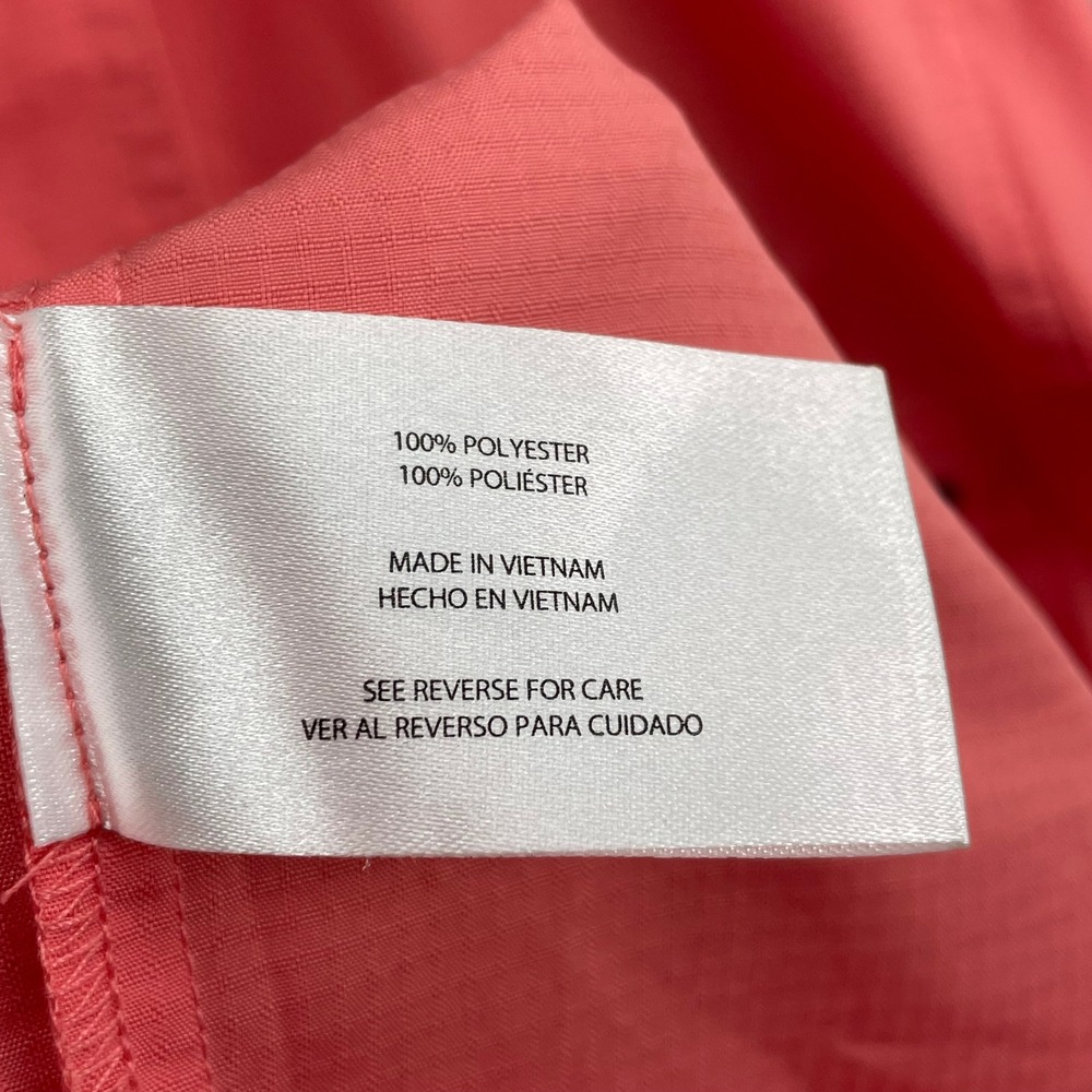 Eddie Bauer Fishing Shirt Men XXL Coral Pink Ripstop Vented Hiking Gorpcore Camp - Picture 7 of 10